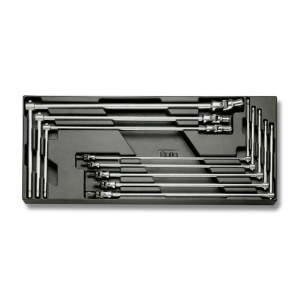 Hard thermoformed tray with tool assortment