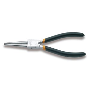 Long round knurled nose pliers,  slip-proof double layer PVC coated handles