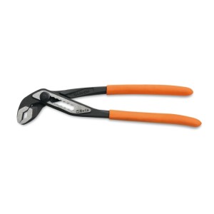 Slip joint pliers, phosphated, overlapping joint, non-slip PVC-coated handles