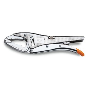 Double adjustment self-locking pliers long jaws