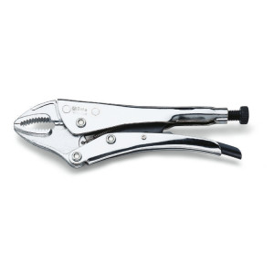 Adjustable self-locking pliers,  concave jaws