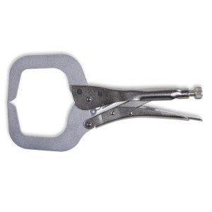 Adjustable self-locking pliers,  aluminium C-shaped jaws