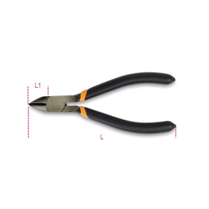 Semi-flush cutting nippers, slip-proof double layer PVC  coated handles