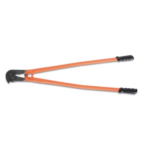 Flat hat bolt cutter for rod irons, bolts and electrowelded mesh for concrete reinforcement