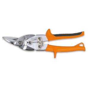 Left cut compound leverage shears,  curved blades