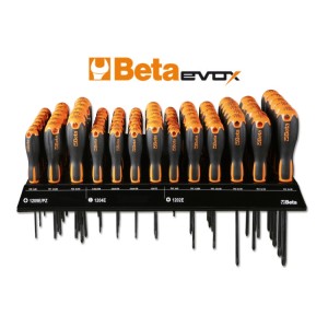Wall-mounted display  with 82 screwdrivers
