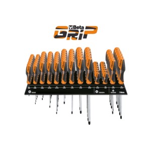 Wall-mounted display  with 70 screwdrivers