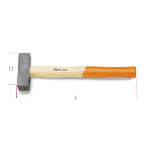 Bush hammer, wooden shaft