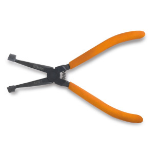 Drum brake shoe spring clamp pliers