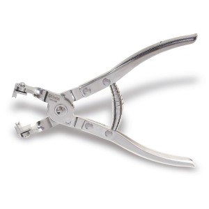 Hose clamp pliers, with swivel heads