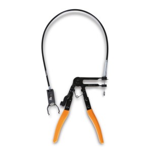 Quick coupler pliers for fuel pipes,  with flexible extension