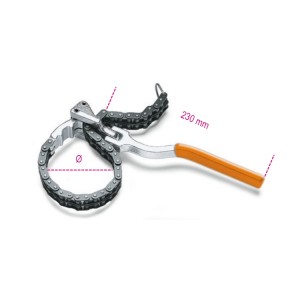 Oil-filter wrench with double chain