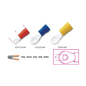 Pre-insulated ring terminals