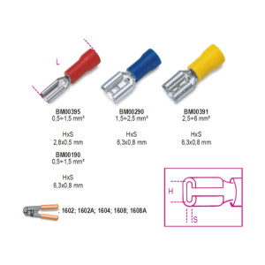 Pre-insulated quick female terminals