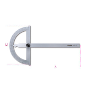 Protractors made from stainless steel