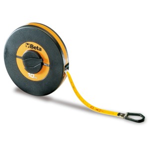 Measuring tapes shock-resistant  ABS casings, PVC-coated fibreglass tapes,  precision class III