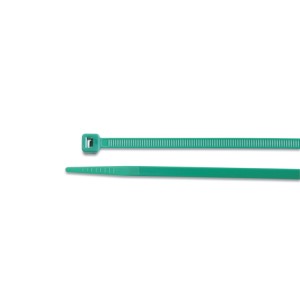 Nylon cable ties, green