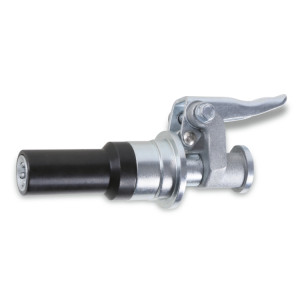 High-pressure, self-locking 6-pin grease nozzle