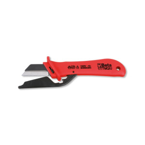 Cable stripping knife, insulated