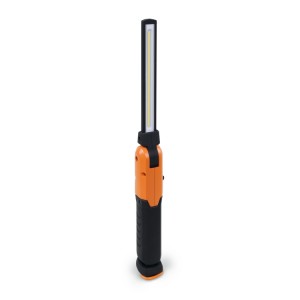 ​Rechargeable LED inspection lamp, with double light emission, articulated, can be rotated 180°, with swivel magnetic base and hook