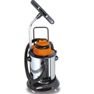 Solid and fluid vacuum cleaner, 50 l, stainless steel drum