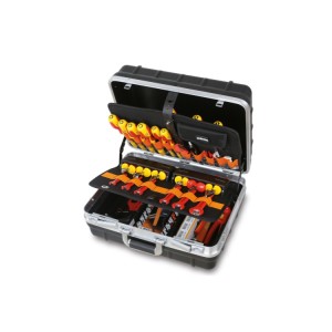 Trolley with assortments of tools for electronic and electrotechnical maintenance