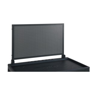Perforated tool panel with supports, for roller cab RSC24