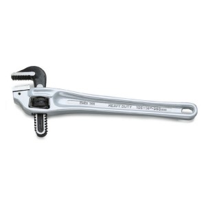Heavy duty pipe wrenches,  offset pattern made from light alloy