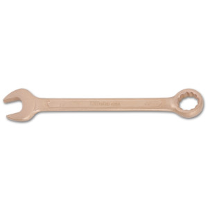 Sparkproof combination wrenches, open bi-hex ring ends