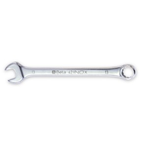 Combination wrenches, open and offset ring ends, made of stainless steel