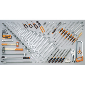 Assortment of 99 tools for earth-moving machinery (CATERPILLAR)