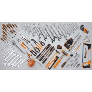 Assortment of 107 tools