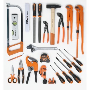 Assortment of 24 plumbing maintenance tools