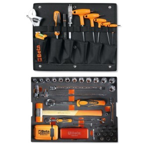 Assortment of 116 tools for tool case COMBO C99V3/2C, in EVA foam tray