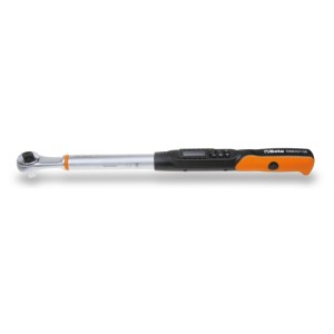 Electronic torque wrench, torque and angle readout, with reversible ratchet, right-hand (accuracy: ±2%) and left-hand (accuracy: ±3%) tightening