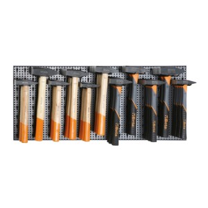 Assortment of 43 tools,  with hooks without panel