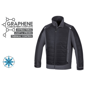Work jacket with graphene padding