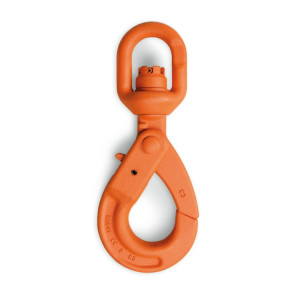 Self-locking swivel hooks  (not under load) high-tensile alloy steel grade 8