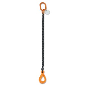 Lifting chain slings, 1 leg, self-locking hook, grade 8