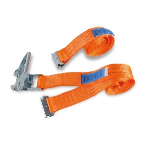 Ratchet tie downs for van and truck interiors, LC 1000 kg, high-tenacity polyester (PES) belt