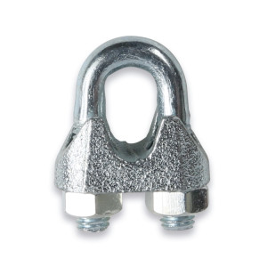 Wire rope clips, cast iron body, galvanized