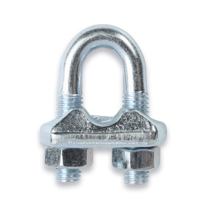 Wire rope clips, hot forged steel body, galvanized