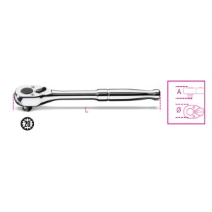 1/4” drive reversible ratchet  with metal handle