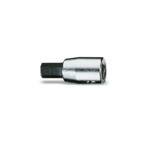 Socket drivers for hexagon screws,  1/4" female drive, chrome-plated - burnished inserts