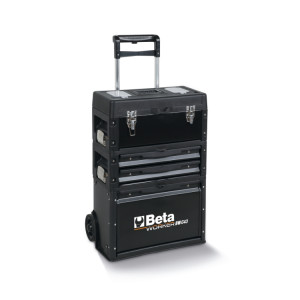 Three-module tool trolley