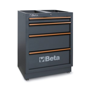 Fixed module with 4 drawers, for workshop equipment combination C45PRO