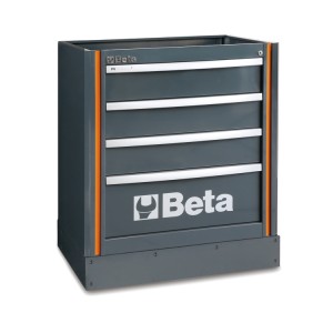 Fixed module with 4 drawers, for workshop equipment combination