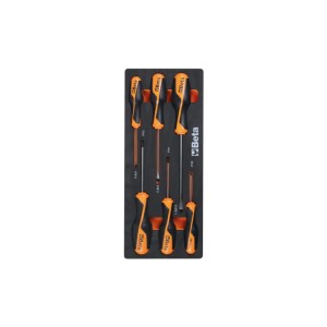 EVA foam tray with Beta Grip screwdrivers for slotted and Phillips® head screws