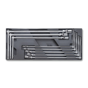 Hard thermoformed tray with tool assortment