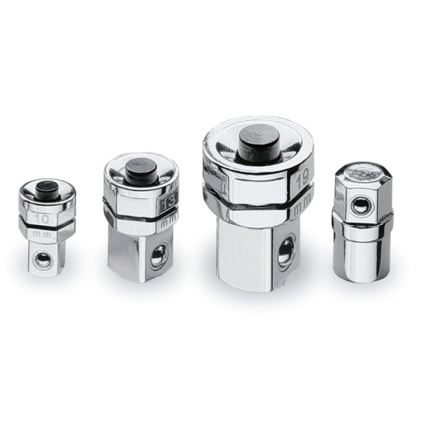 Kit with 4 adapters for ratchet wrenches 1 bit adapter 3 quick